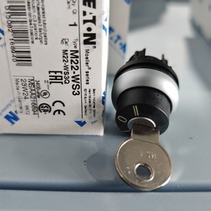 Eaton Moeller M22-WS3 Interruptor de botón pulsador de 3 posiciones, terminal de tornillo, IP22, aluminio, fabricado en Alemania - Product Image 2