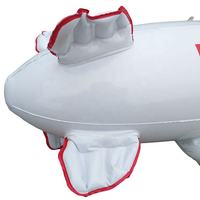 Modèle de mini-skinship spatial gonflable durable en PVC 68x21cm pour événements festifs