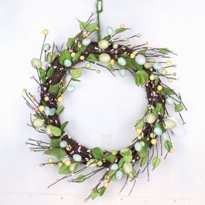 OEM Design Custom <strong>Easter</strong> Decoration Egg Rabbit <strong>Easter</strong> Bunny <strong>Wreath</strong> for <strong>Door</strong> Home Decor - Product Image 2