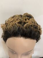 Perruque Courte Pixie Pas Chère avec Dentelle Frontale pour Femmes Noires, Perruque Pixie Cut en Cheveux Humains, Bob Courte Pixie Cut Bouclée Densité 180%