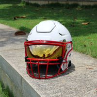 Nouveau brevet Visières de casque de football américain pour SpeedFlex Toutes les lunettes de rugby anti-buée Visière de protection des yeux Visière de football anti-rayures