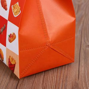 Wholesale Custom Logo <b>Cooler</b> Bag Non Woven Thermal Insulated Takeout Bag for Food Delivery Cartoon Pattern - Product Image 6