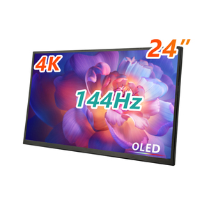 Moniteur de jeu 4K <span class=keywords><strong>24</strong></span> <span class=keywords><strong>pouces</strong></span> Écran IPS 144Hz <span class=keywords><strong>OLED</strong></span> 100% NTSC Moniteur portable pour ordinateur portable - Product Image 1
