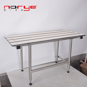 Tabouret de douche Norye en acier inoxydable avec accoudoirs antidérapants pour personnes âgées et femmes enceintes - Product Image 1