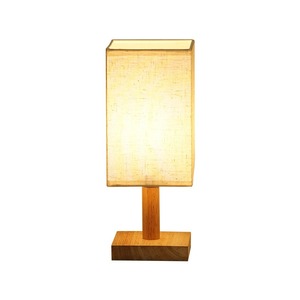 مصباح طاولة <span class=keywords><strong>LED</strong></span> شمالي ، قاعدة خشبية ، مظلة مصباح مستديرة ومربعة USB ، مزود طاقة ، مصابيح جانبية للسرير - Product Image 2