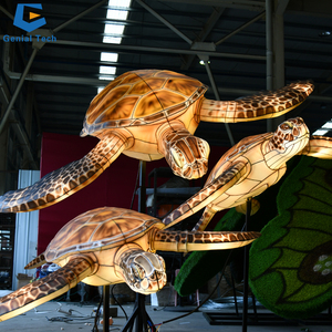 SGTL29 prix usine Animal lanterne <span class=keywords><strong>tortue</strong></span> de mer lanterne en soie pour spectacle de lanterne à thème - Product Image 1