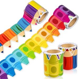 Personalizado varios temas Arco Iris tablón de anuncios borde embellecedor aula decoraciones para la escuela pared ventana puerta pizarra Decoración - Product Image 1