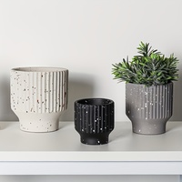 Moule en silicone DIY pour vase, pot de fleurs décoratif moderne en plâtre et béton, fait main, multifonctionnel pour la décoration intérieure