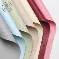 Papier d'emballage pour fleurs imperméable OPP mat, matériel d'emballage pour bouquets floraux, fournitures pour fleuristes, 20 feuilles/paquet