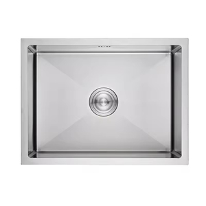 อ่างล้างจานทำจากสเตนเลสชามเดี่ยวงานแฮนด์เมดทันสมัย - Product Image 3