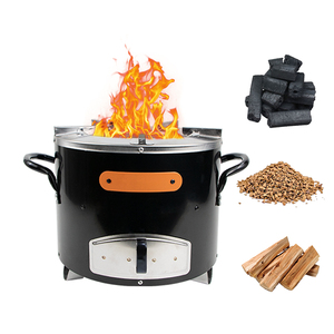 APG HW02 Durable Réchaud à <span class=keywords><strong>Bois</strong></span> Coupe-Vent Portable Multifonctionnel Intégré en Acier Inoxydable pour Camping Pique-Nique Extérieur - Product Image 2