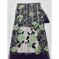 Dentelle florale 3D de style bolivien, design moderne et original, prix de gros, tissu pour robe de mariée