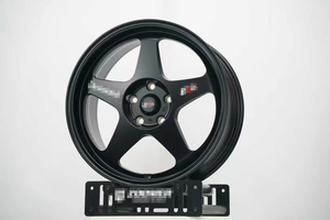 Jantes de voiture 5 branches en alliage d'aluminium, <span class=keywords><strong>15</strong></span>, 16, 18 pouces, pour voitures particulières, entraxes 4x100, 5x114.3, 8x100 ou 114.3 - Vente chaude - Product Image 4
