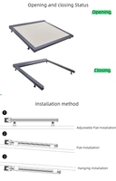 Auvent pliant horizontal facile à installer pour toit, auvent rétractable personnalisé pour balcon, pergola et véranda