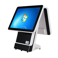 Бюджетная POS-система с настраиваемым цветным экраном, корпусом из шлифованного металла, ОС Windows/Android, разрешением Full HD, процессорами Intel I3/i5/i7