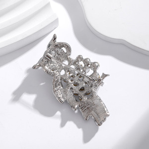 DR208 Venta caliente moda búho broche lleno de lindo <span class=keywords><strong>animal</strong></span> broche Pin diamantes fabricante al por mayor accesorios populares - Product Image 3