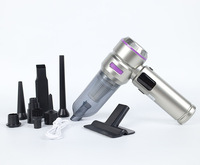 Aspiradora Inalámbrica Portátil 3 en 1 para Automóvil, Mini Aspiradora de Mano con Gran Potencia de Succión, Aspiradora Inalámbrica para Vehículos