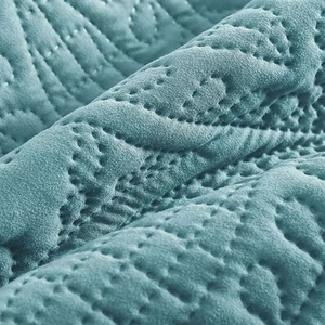 Juegos de edredón con patrón de hojas de lujo de microfibra, cubierta de cama acolchada ultrasónica, calidad preferida para bordado de boda, impermeable - Product Image 3