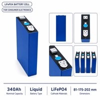 Cellule de batterie prismatique LiFePO4 340Ah LF334 pour système de stockage d'énergie et application d'alimentation électrique légère, vente en gros