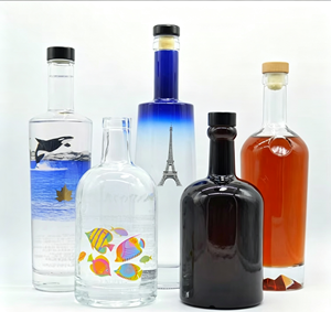 <span class=keywords><strong>Bouteille</strong></span> <span class=keywords><strong>de</strong></span> vin givré 750ml, en verre, avec carafe à vin, <span class=keywords><strong>de</strong></span> spiritueux, vide, <span class=keywords><strong>de</strong></span> pulvérisation, pour liqueur, <span class=keywords><strong>de</strong></span> 700ml, sur mesure - Product Image 3