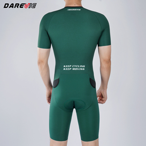Traje de Triatlón Darevie Pro Team Veloce, Maillot de Ciclismo de Manga Corta, con Almohadilla Super Tri de Elastic Interface, Italia - Product Image 5