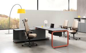 מודרני מתכת מסגרת שולחן עבודה משרדית עם עיצוב מודולרי צבע להתאמה אישית וגודל קל להתקנה - Product Image 5