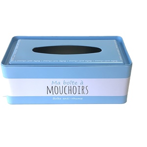 Tin tissue box rectangular tissue holder soft paper packing