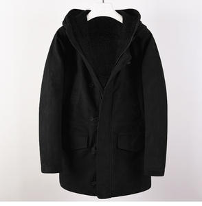 2025 Nieuwe Herfst Winter Heren Verdikte Suède Jas Groothandel Voorraad Lange Jas Met Rits Aan De Voorkant Niet-Geweven Weefmethode - Product Image 6