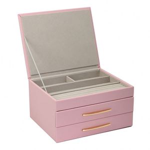 Boîte de rangement à <span class=keywords><strong>bijoux</strong></span> en cuir PU style empilable, organisateur de <span class=keywords><strong>bijoux</strong></span> de luxe, grande boîte à <span class=keywords><strong>bijoux</strong></span> en cuir, boîtes de présentation de <span class=keywords><strong>bijoux</strong></span> empilables - Product Image 1