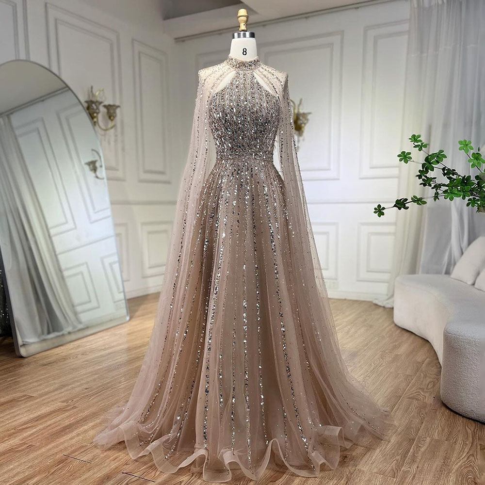 In Stock Arabic Evening Dresses UK Chiffon & Embroidery Design | Alibaba.com