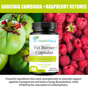 Cápsulas Quemagrasas Garcinia Cambogia, Cetonas de Frambuesa, Extracto de Té Verde para Apoyo en la Pérdida de Peso y Control del Apetito - Product Image 6