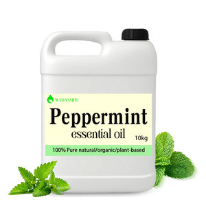 Huile essentielle de menthe poivrée 100% pure naturelle, distillée à la vapeur, pour l'aromathérapie, le massage, les soins de la peau, les soins des cheveux, pour tous types de peau - Product Image 1