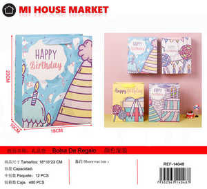 Sacchetto Regalo di Compleanno in Carta Stampata a 4 Colori per Feste - Product Image 3