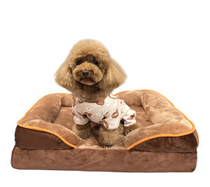 Joymay Custom Extra Groot Orthopedisch Hondenbed Heavy Duty Vier Side Traagschuim Rechthoek Nepbont Rubber Multi-Size Vier Side - Product Image 2