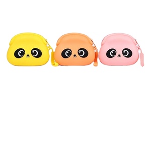 New Arrival in Stock Silicone Coin <b>Purse</b> Teddy Bear Pendant Couple Keychain Cartoon Animal Storage <b>Small</b> Wallet Wholesale - Product Image 1