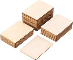 Manufacture Wooden <b>Postcard</b> DIY <b>Blank</b> Wooden Sheets for Children DIY Crafts - Product Image 2