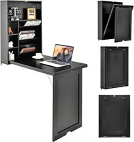Bureau mural pliant convertible flottant multifonctionnel bureau à domicile gain de place ordinateur bureau suspendu