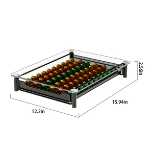 Café dosette Capsule stockage verre tiroir Machine support support organisateur support tenant <span class=keywords><strong>plateau</strong></span> pour comptoir Nespresso utilisation originale - Product Image 4
