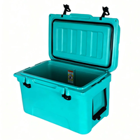 Glacière portable rotomoulée 65L en PE, moderne, durable, isotherme, réutilisable, avec ouvre-bouteille, étanche, pour la pêche et les aliments en conserve