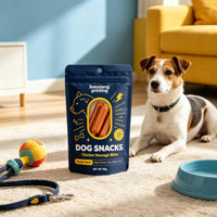 Sacs d'emballage pour aliments pour animaux de compagnie en BOPP personnalisés, durables, résistants à l'humidité, réutilisables, avec fermeture éclair, pour le stockage des aliments secs et des friandises pour chiens et chats