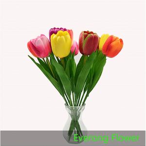 Everongflower <span class=keywords><strong>Fleur</strong></span> artificielle <span class=keywords><strong>floris</strong></span> faite à la main tulipe <span class=keywords><strong>fleur</strong></span> de tulipe en soie à tige unique pour flores artificiales décor d'hôtel de mariage - Product Image 1