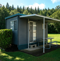 Maison conteneur préfabriquée mini extensible avec un design moderne et respirant pour usage bureautique et commercial