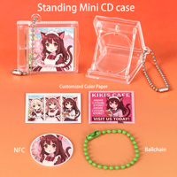 WEISHENG fabrique des porte-clés créatifs en acrylique pour albums CD, accessoires musicaux, étuis mini CD NFC personnalisés pour concerts et festivals de musique.