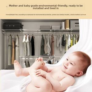 Muebles Modernos para el Hogar, Armario Abierto, Perchero de Pared, Materiales para Bricolaje, Estructura Metálica para Armario Empotrado en la Pared - Product Image 3