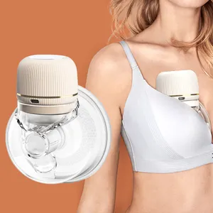 Nartisan New Design Hands Free Breast Pump 240ML Double Silicone Wearable Electric Breast Pump