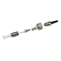 Konektor Cepat Perakitan Lapangan Logam FC UPC Singlemode Simplex 0.9mm dengan Ferrule Keramik Pra-Poles untuk Terminasi Industri