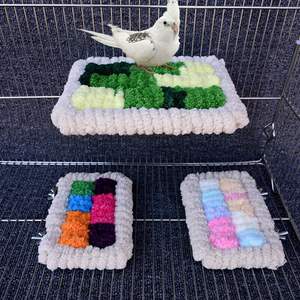 Lit de couchage d'hiver chaud pour perroquets-<span class=keywords><strong>Cabane</strong></span> suspendue pour caleçons perruches Cage, coussin anti-froid pour perchoir - Product Image 1