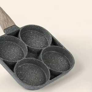 Sartén para Tortillas de 4 Huecos, Sartén Antiadherente Gruesa para Huevos, Panqueques, Filetes, <span class=keywords><strong>Hamburguesas</strong></span>, Desayuno, Apta para Cocina de Inducción - Product Image 5