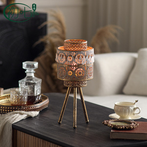 Moroccan Style Wrought Iron Candle <b>Holder</b> With Tassels Home Decoration For Christmas - Product Image 3