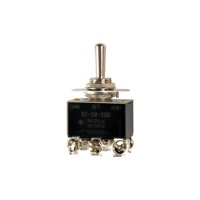 RT-S6-25B DPDT6A 250VAC Interrupteur à bascule momentané à usage général (ON)-OFF-(ON) Bornes à vis IP40 CE/CQC